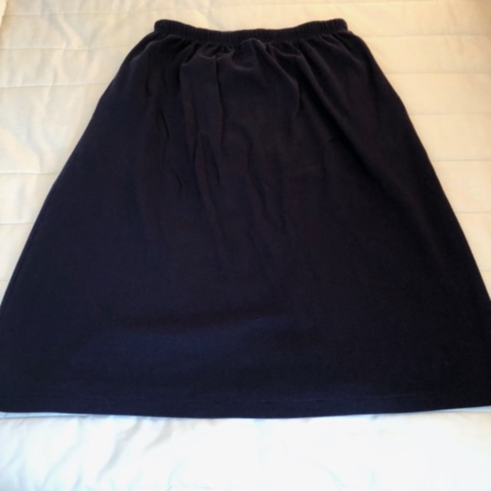 Women's Lands' End Dark Blue Skirt